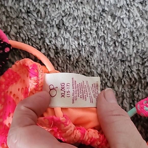 3x STUNNING OP CROCHET CHEVRON NEON STRING BIKINIS - Picture 6 of 14